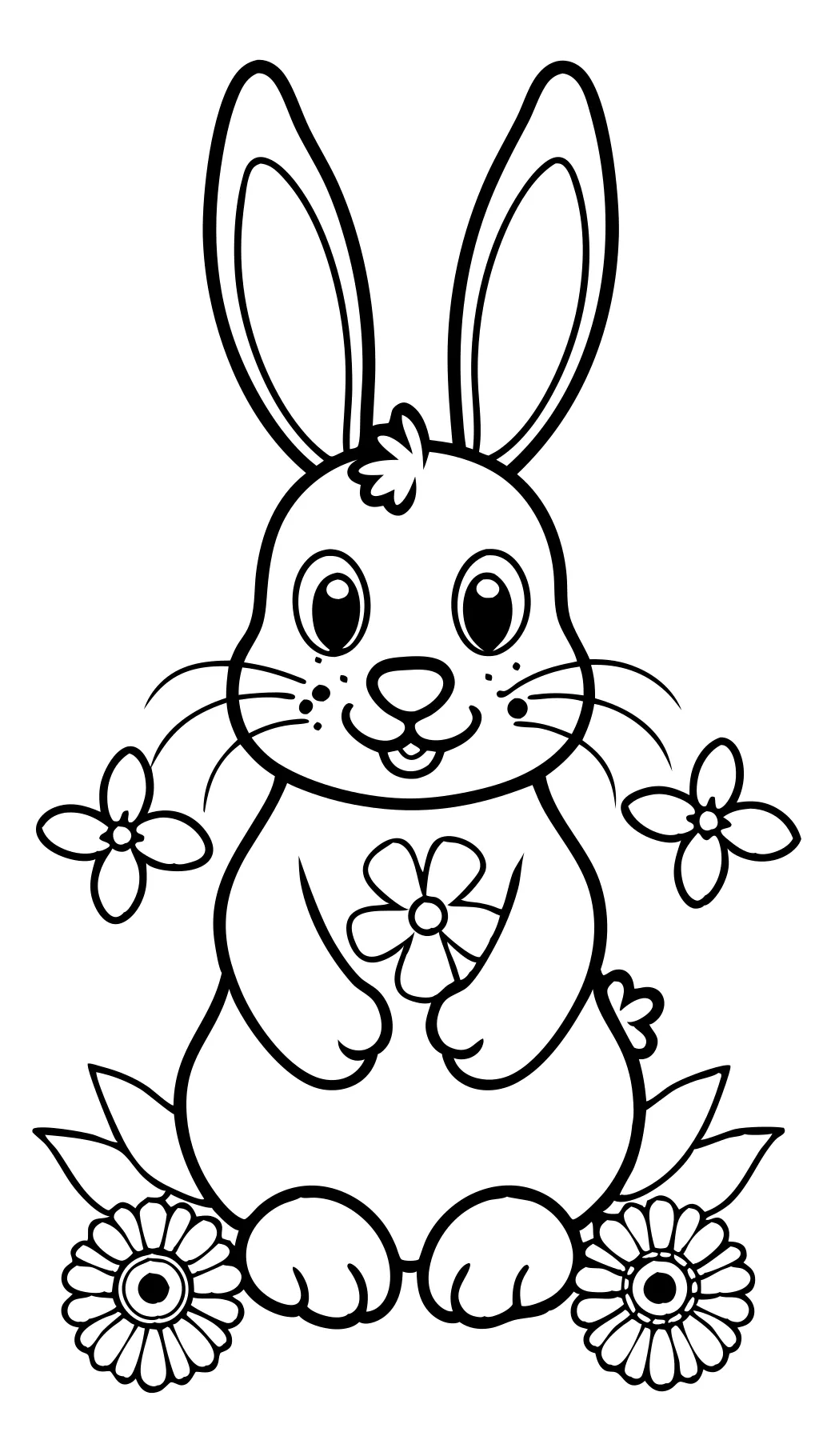 free bunny coloring pages printable